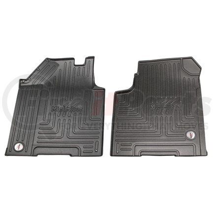 10002898 by MINIMIZER - Floor Mats - Black, 2 Piece, Front Row, For Western Star