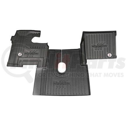 10002451 by MINIMIZER - Floor Mats - Black, 3 Piece, Front, Center Row, For International