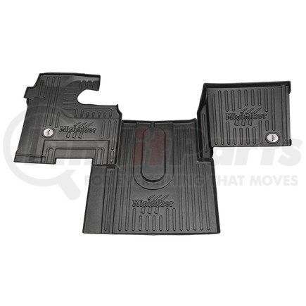 10002456 by MINIMIZER - Floor Mats - Black, 3 Piece, Front, Center Row, For International