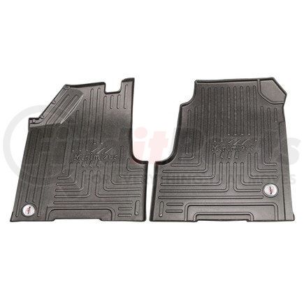 10002816 by MINIMIZER - Floor Mats - Black, 2 Piece, Front Row, For Western Star