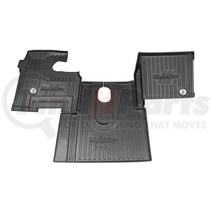 10002447 by MINIMIZER - Floor Mats - Black, 3 Piece, Front, Center Row, For International