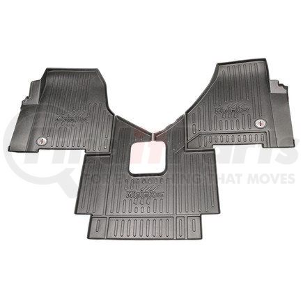 10002331 by MINIMIZER - Floor Mats - Black, 3 Piece, Manual Transmission, Front, Center Row, For Freightliner