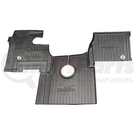 10002390 by MINIMIZER - Floor Mats - Black, 3 Piece, Front, Center Row, For International