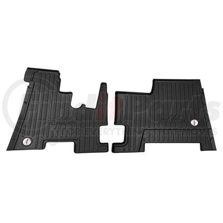 10002551 by MINIMIZER - Floor Mats - Black, 2 Piece, Front Row, For Kenworth
