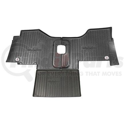 10002647 by MINIMIZER - Floor Mats - Black, 3 Piece, Manual Transmission, Front, Center Row, For Kenworth
