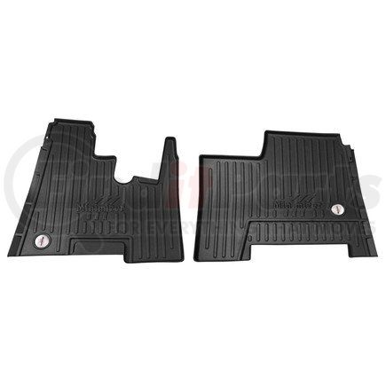10002471 by MINIMIZER - Floor Mats - Black, 2 Piece, Front Row, For Kenworth