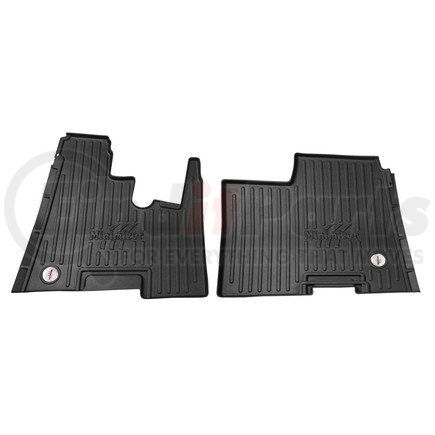 10002472 by MINIMIZER - Floor Mats - Black, 2 Piece, Front Row, For Kenworth
