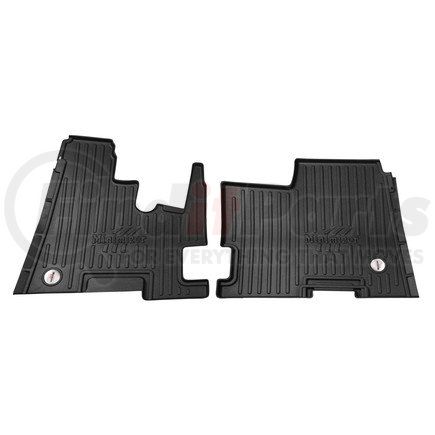 10002475 by MINIMIZER - Floor Mats - Black, 2 Piece, Front Row, For Kenworth