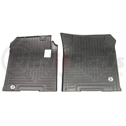 10002853 by MINIMIZER - Floor Mats - Black, 2 Piece, With Minimizer Logo, Front Row, For Western Star