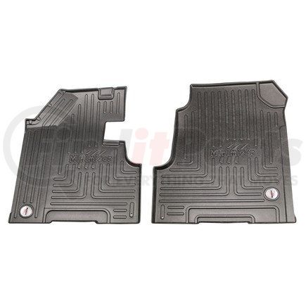 10002872 by MINIMIZER - Floor Mats - Black, 2 Piece, With Minimizer Logo, Front Row, For Western Star
