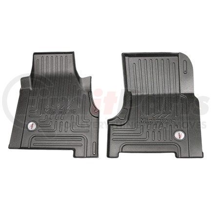 10002736 by MINIMIZER - Floor Mats - Black, 2 Piece, With Minimizer Logo, Front Row, For Sterling