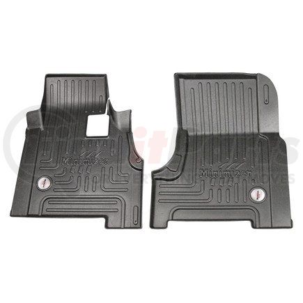 10002743 by MINIMIZER - Floor Mats - Black, 2 Piece, With Minimizer Logo, Front Row, For Sterling