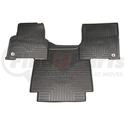 10002761 by MINIMIZER - Floor Mats - Black, 3 Piece, With Minimizer Logo, Auto Transmission, Front, Center Row, For Volvo