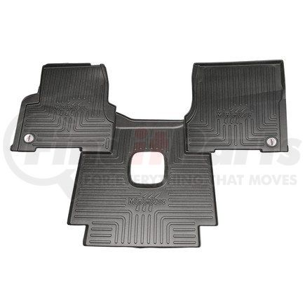 10002778 by MINIMIZER - Floor Mats - Black, 3 Piece, With Minimizer Logo, Manual Transmission, Front, Center Row, For Volvo