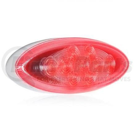 M20344CH-RCL by MAXXIMA - OVAL CHROME RED LENS LED
