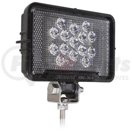 MWL-26-A by MAXXIMA - Rectangular 15 LED Black Work Light 675 Lumen 12/2