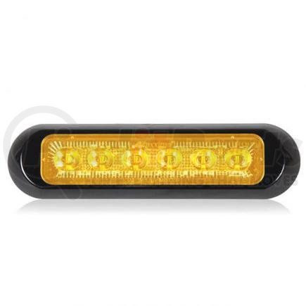 M20389YCL by MAXXIMA - Thin Low Profile 6 LED Amber Clear Lens Class 1 Wa