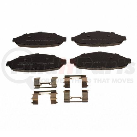 BR931B by MOTORCRAFT - Standard Premium™ Disc Brake Pad Set - Front, Organic, for 2003-2011 Ford Crown Victoria/Lincoln Town Car/Mercury Grand Marquis