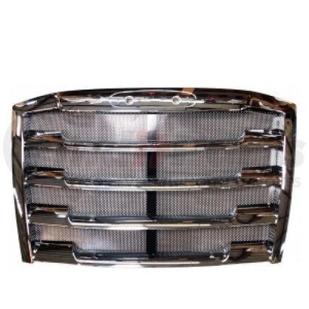 TR069-FRGR by TORQUE PARTS - Grille - Chrome, with Bug Screen, for 2018+ Freightliner Cascadia Trucks