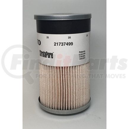 21737499 by VOLVO - Fuel Filter Element - 4.20 in. OD, 0.66 in. ID, 25 Micron (FleetGuard)