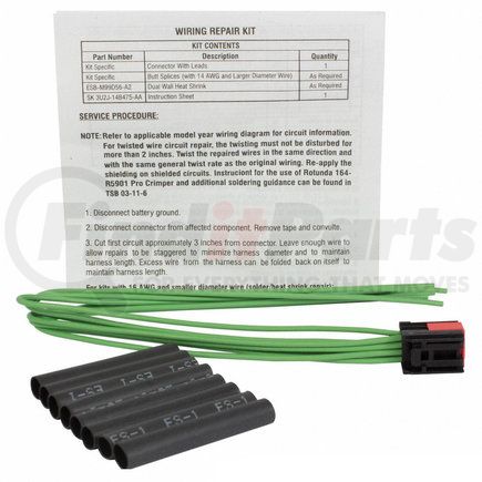 WPT995 by MOTORCRAFT - Power Seat Switch Connector - Wire Assembly