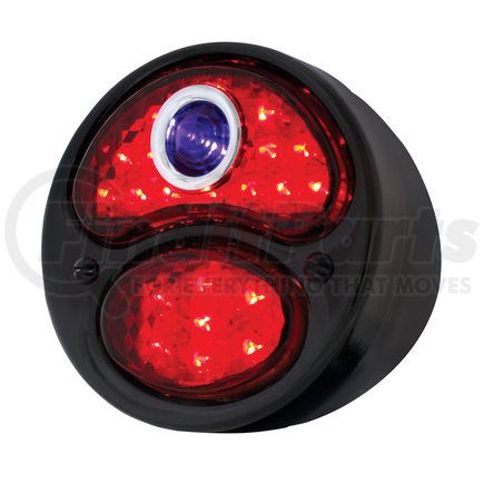 FTL2831BD-MAR by UNITED PACIFIC - Tail Light - LED 12V, with Black Housing and Blue Dot Lens, for 1928-1931 Model A, R/H