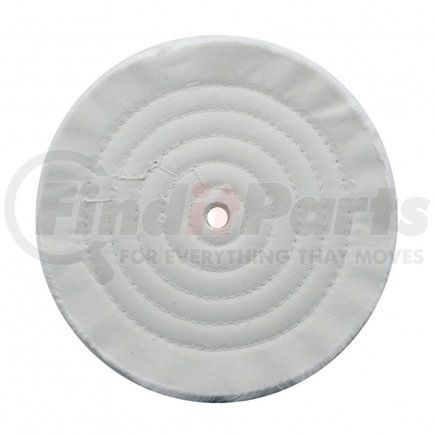 90087 by UNITED PACIFIC - Buffing Wheel - 8" White Soft Muslin Buff, 5/8" Arbor