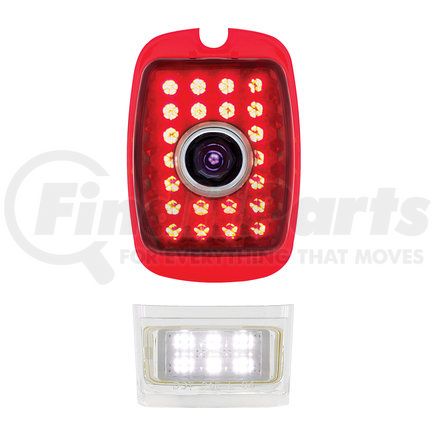 CTL4053LED-LBD by UNITED PACIFIC - Tail Light Lens - 27 LED, Driver Side, with Blue Dot, for 1937-1938 Chevy Car and 1940-1953 Truck