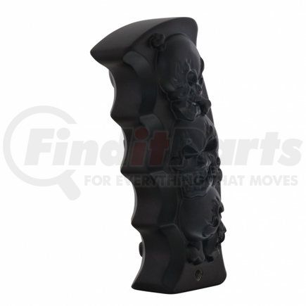 70657 by UNITED PACIFIC - Manual Transmission Shift Knob - Gearshift Knob, Black, Skulls Pistol Grip