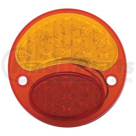 FTL2831RA6-R by UNITED PACIFIC - Tail Light Lens - 19 LED, 6V, Passenger Side, with Amber, Upper Portion, for 1928-1931 Ford Model A