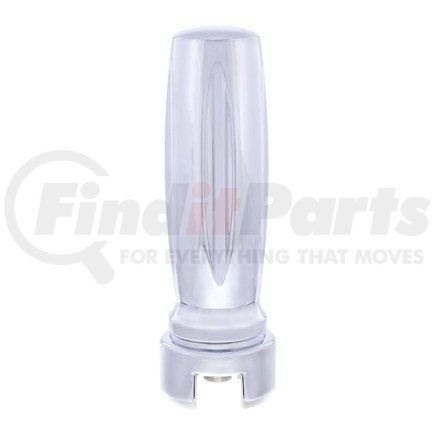70610 by UNITED PACIFIC - Manual Transmission Shift Knob - Gearshift Knob, Chrome, "Vegas" 13/15/18 Speed Grooved, with Adapter, Vertical