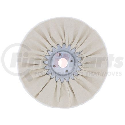 90067 by UNITED PACIFIC - Buffing Wheel - 6" White Treated Airway Buff, 5/8" & 1/2" Arbor