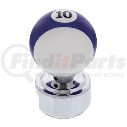 70770 by UNITED PACIFIC - Manual Transmission Shift Knob - Pool Ball, Number "10", for 13/15/18 Speed Eaton Style Shfters