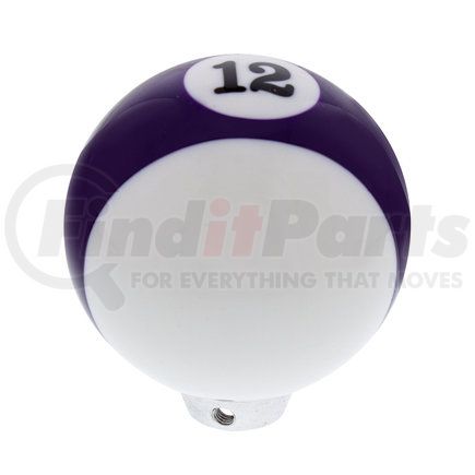 70761 by UNITED PACIFIC - Manual Transmission Shift Knob - Gearshift Knob, Purple Striped, 12 Ball