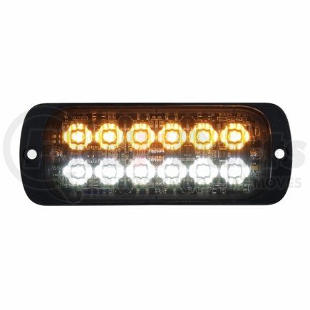 36846B by UNITED PACIFIC - Multi-Purpose Warning Light - 12 High Power LED Super Thin Warning Light, Amber LED and White LED