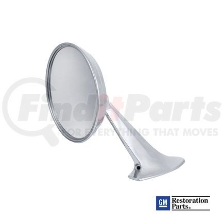 C656602 by UNITED PACIFIC - Door Mirror - LH, Exterior with Bowtie Logo, for 1965-1966 Chevy