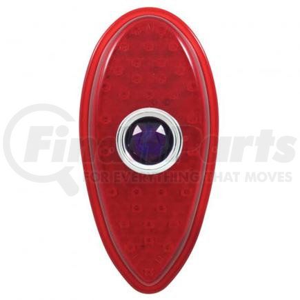FTL3839NT-BD by UNITED PACIFIC - Tail Light - 33 LED, Red Lens, with Blue Dot, for 1938-1939 Ford Car