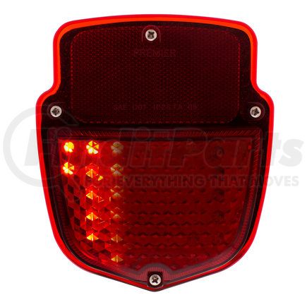 110762 by UNITED PACIFIC - Tail Light - Passenger Side, 38 LED Sequential, with Chrome Housing, for 1953-1956 Ford Truck