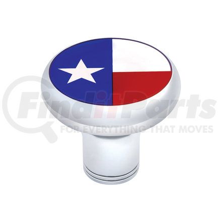 70796 by UNITED PACIFIC - Manual Transmission Shift Knob - Gearshift Knob, Chrome, Thread-On, Texas Flag