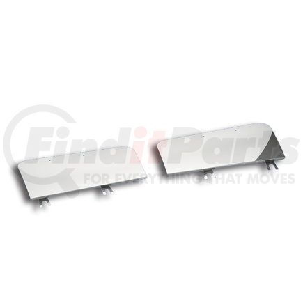 29129 by UNITED PACIFIC - Headlight Trim Panel - Stainless Steel, Below Headlight Fender, for 2007+ Peterbilt 388/389