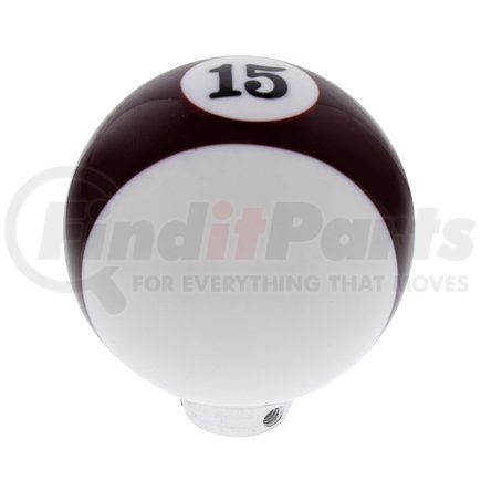 70764 by UNITED PACIFIC - Manual Transmission Shift Knob - Gearshift Knob, Maroon Striped, 15 Ball