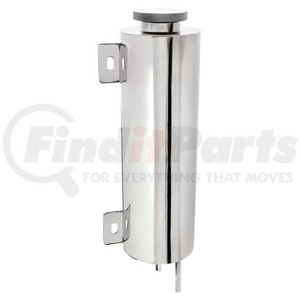 A6132 by UNITED PACIFIC - Radiator Overflow Tank - 10", Universal, Polished Stainless Steel