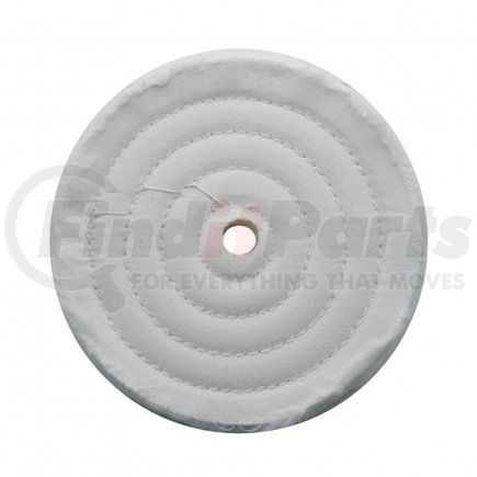 90029 by UNITED PACIFIC - Buffing Wheel - 6" White Soft Muslin Buff, 1/2" Arbor
