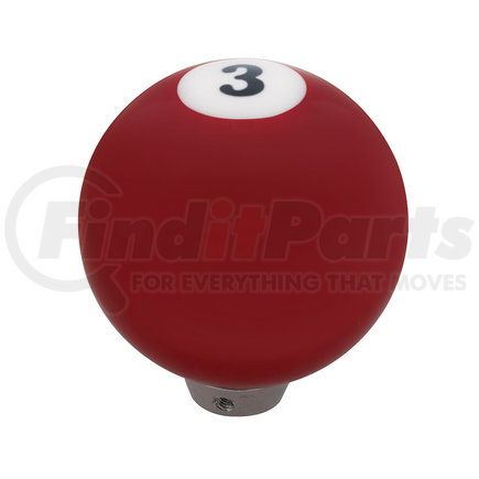 70663 by UNITED PACIFIC - Manual Transmission Shifter Knob - Pool Ball Number "3"
