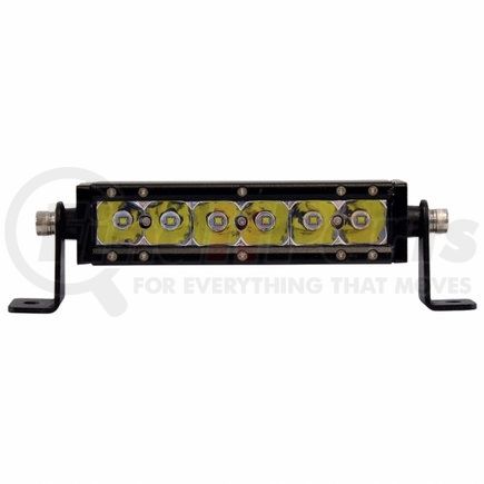 36611 by UNITED PACIFIC - Light Bar - High Power, LED, Spot Light, Clear Lens, Black Aluminum Housing, Single Row, 6 CREE LED Light Bar, 2100 Lumens, with Mounting Bracket