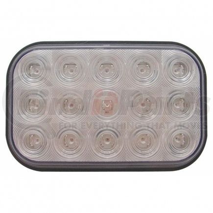 38748 by UNITED PACIFIC - Turn Signal Light - 15 LED, Rectangular, Amber LED/Clear Lens