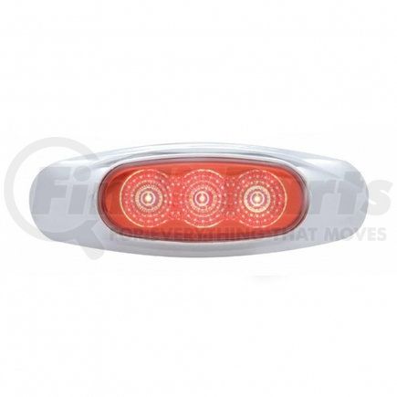 39480 by UNITED PACIFIC - Clearance/Marker Light - Red LED/Red Lens, with Reflector, 3 LED