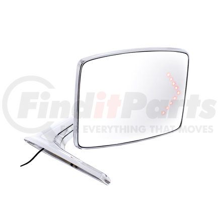 110738 by UNITED PACIFIC - Door Mirror - Passenger Side, Chrome, with Convex Glass and LED