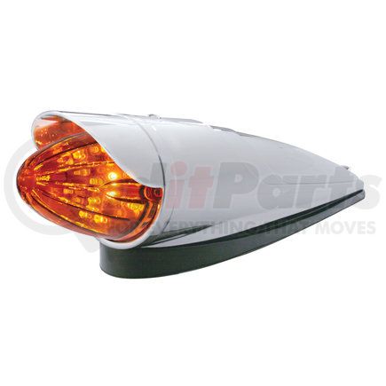 37306 by UNITED PACIFIC - Truck Cab Light - 19 LED Watermelon Grakon 1000, with Visor, Amber LED/Dark Amber Lens