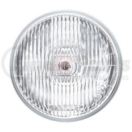 A5023-3 by UNITED PACIFIC - Headlight - RH/LH, 7", Round, Chrome Housing, High/Low Beam, H4 Bulb, for Off-Road/Show Use Only